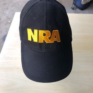 Black NRA Baseball hat with American Flag